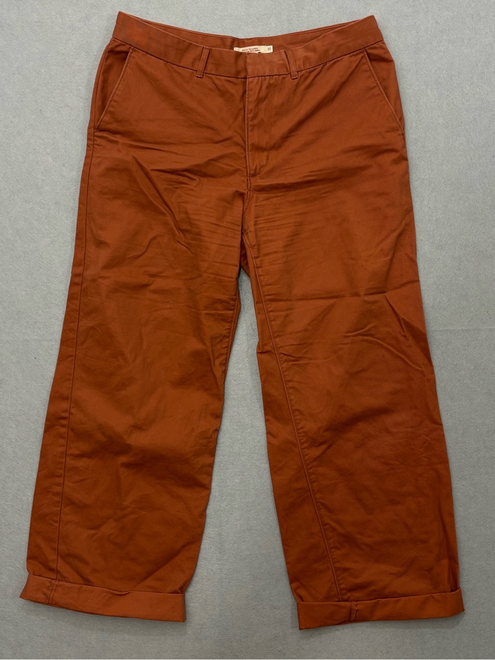 Women’s Rust Wide-Leg Chino Pants 30W31L